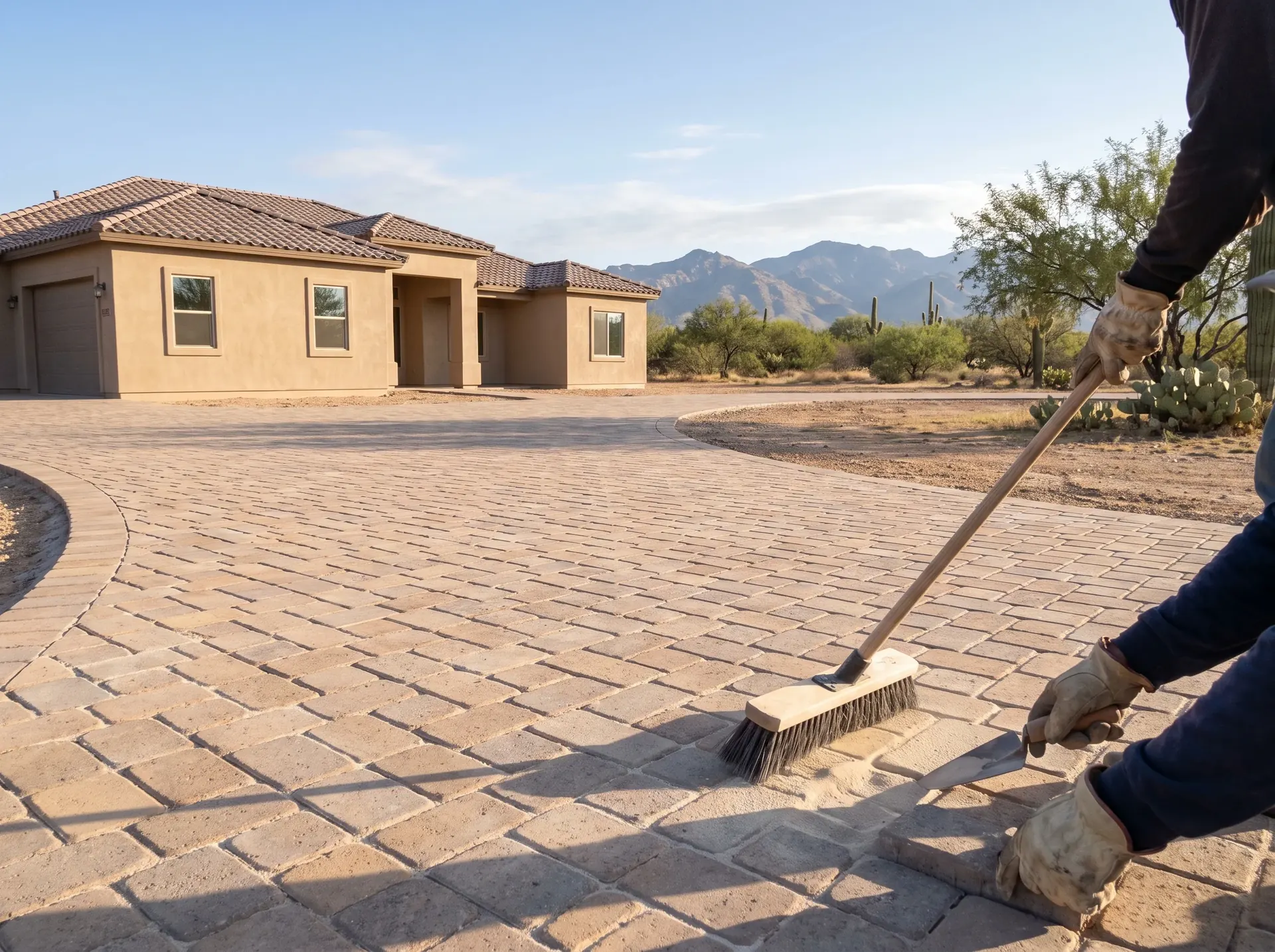 Corona de Tucson home on open desert land