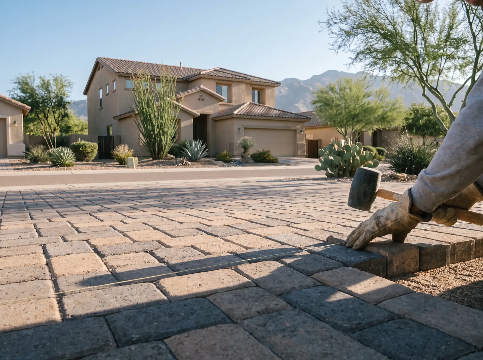 Oro Valley home with Catalina mountain backdrop